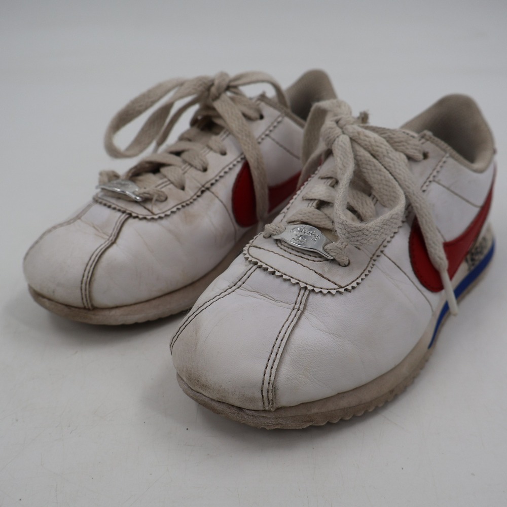 Nike Cortez Remastered PS Kids 12C White Red Blue Forrest Gump Wear Test Sample